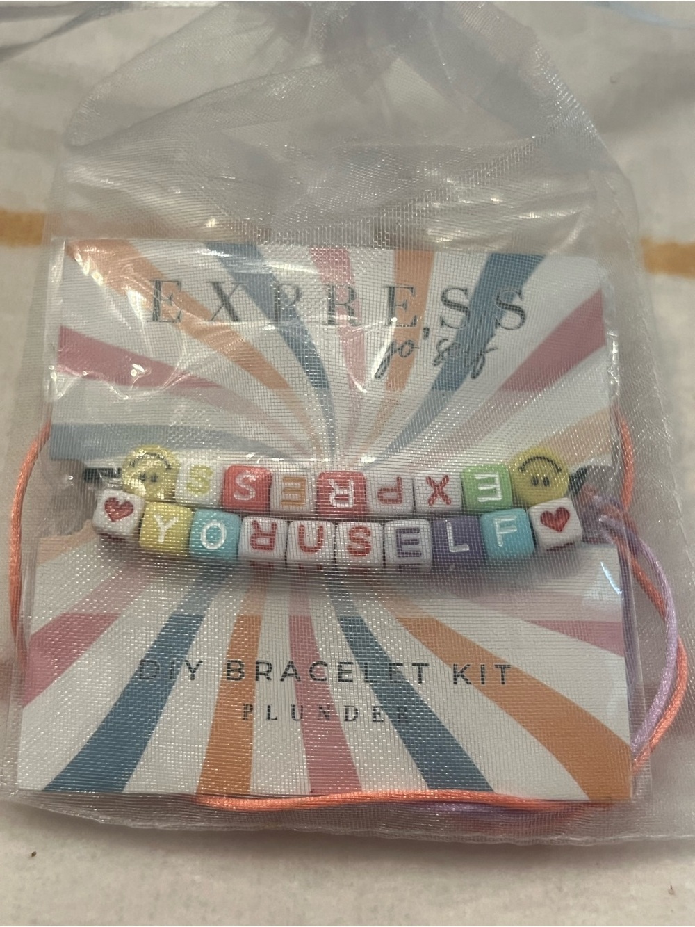 Express Pastel Multicolor 'EXPRESS YOURSELF' DIY Bracelet Kit